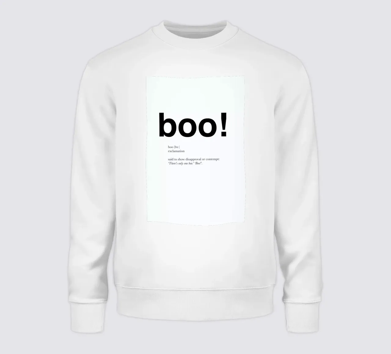 The boo interjection sweatshirt van Matěj Kašpar Jirásek