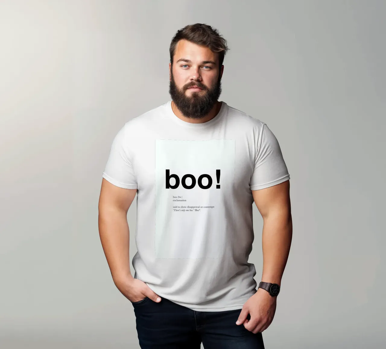 The boo interjection t-shirt da Matěj Kašpar Jirásek