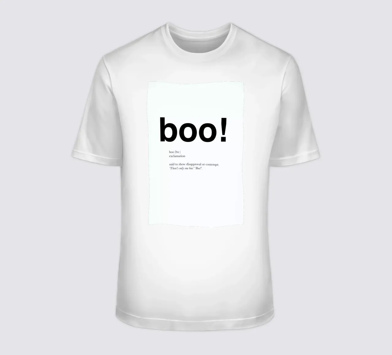 The boo interjection t-shirt da Matěj Kašpar Jirásek