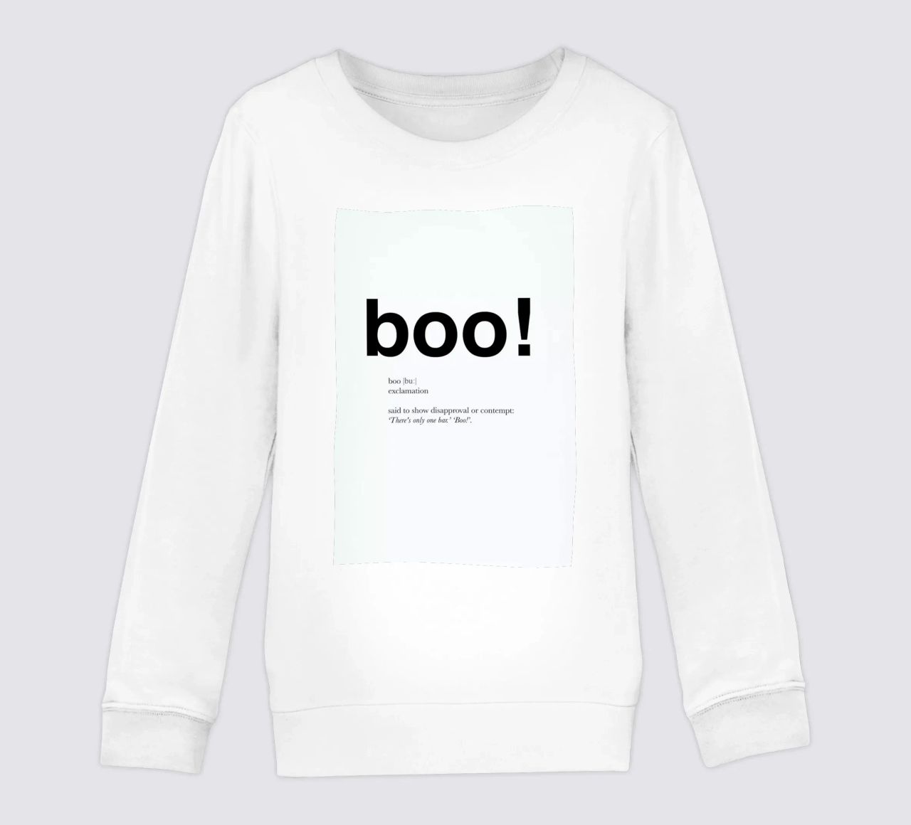 The boo interjection felpa bambino da Matěj Kašpar Jirásek