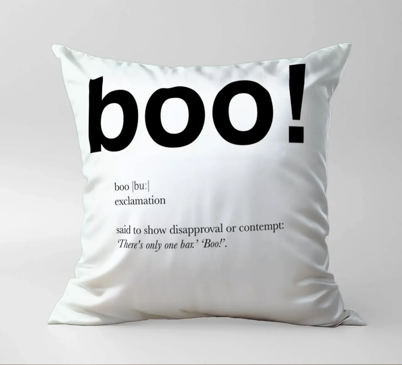 The boo interjection cuscino da Matěj Kašpar Jirásek