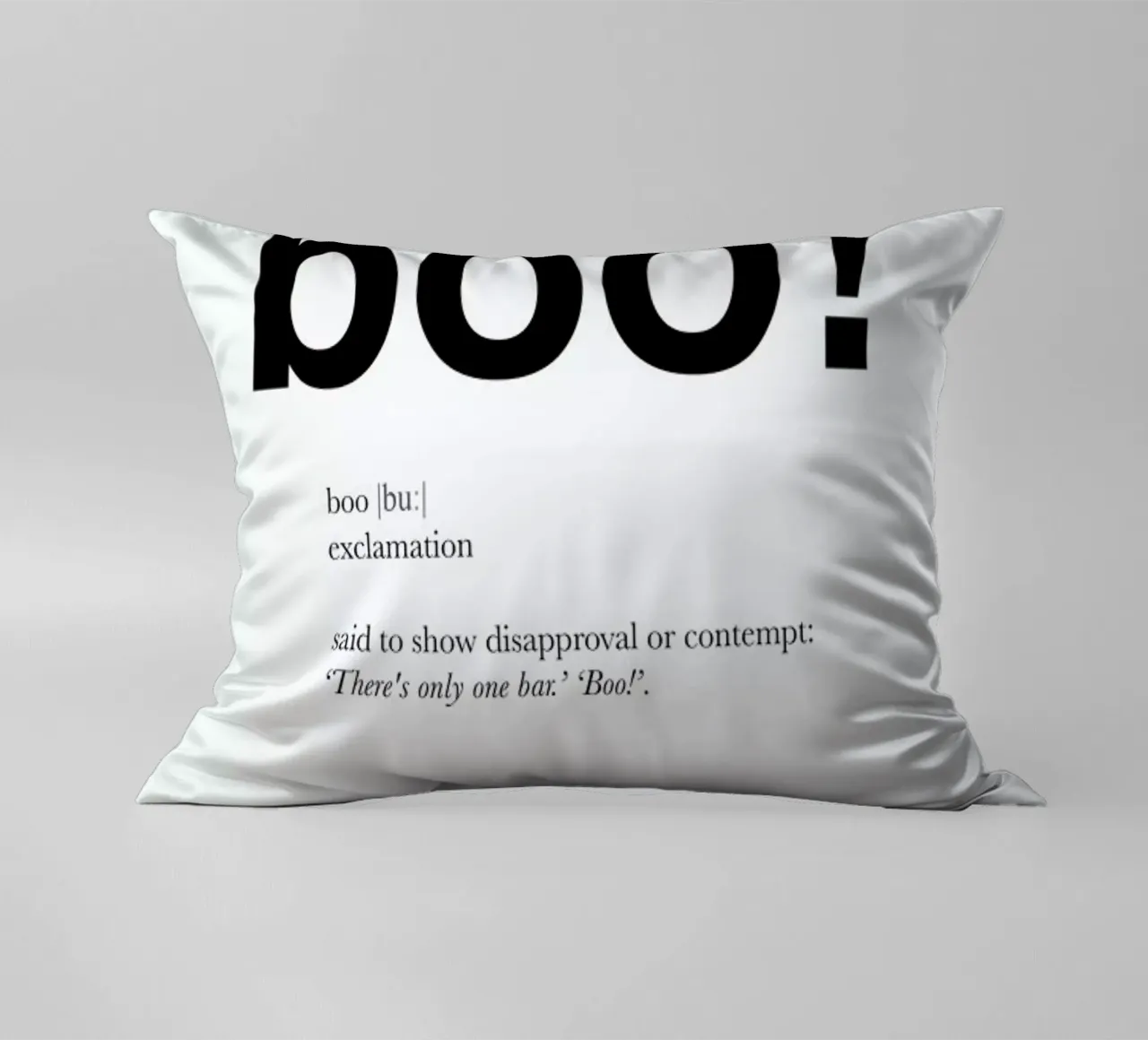 The boo interjection cuscino da Matěj Kašpar Jirásek