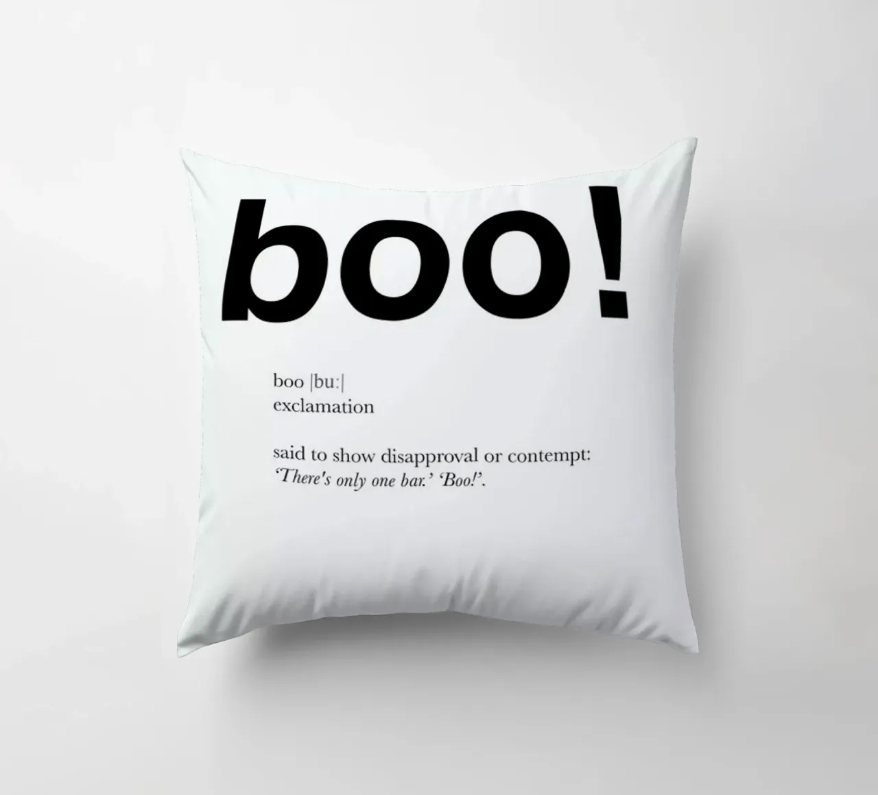 The boo interjection cuscino da Matěj Kašpar Jirásek