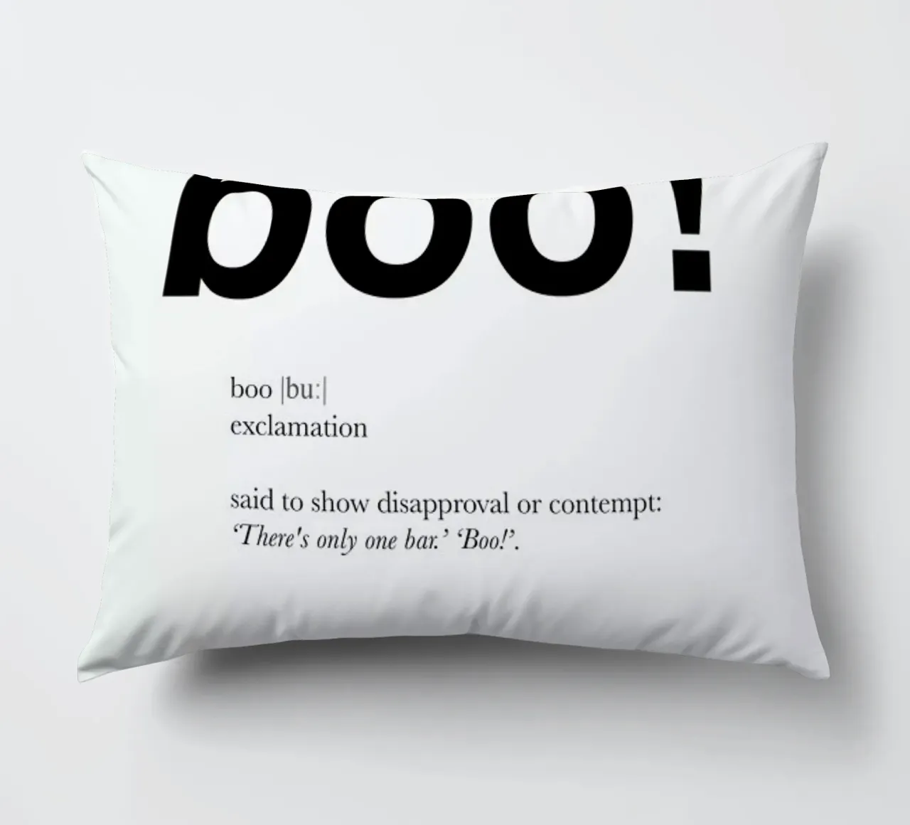 The boo interjection cuscino da Matěj Kašpar Jirásek