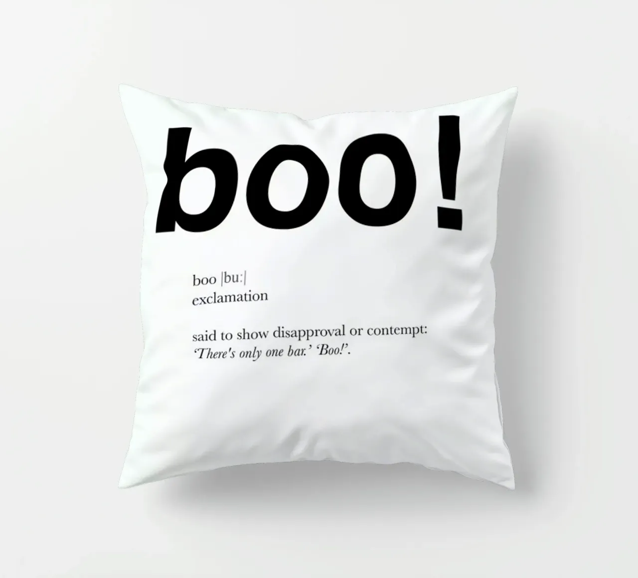 The boo interjection cuscino da Matěj Kašpar Jirásek