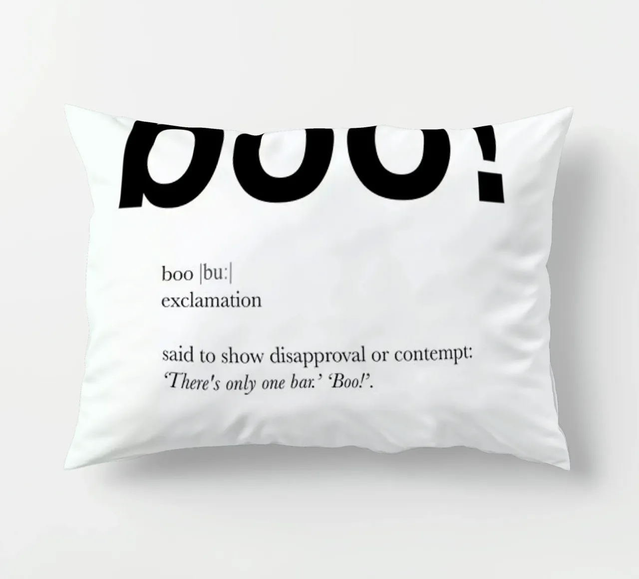The boo interjection cuscino da Matěj Kašpar Jirásek