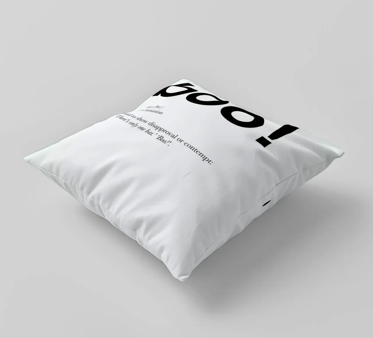 The boo interjection cuscino da Matěj Kašpar Jirásek