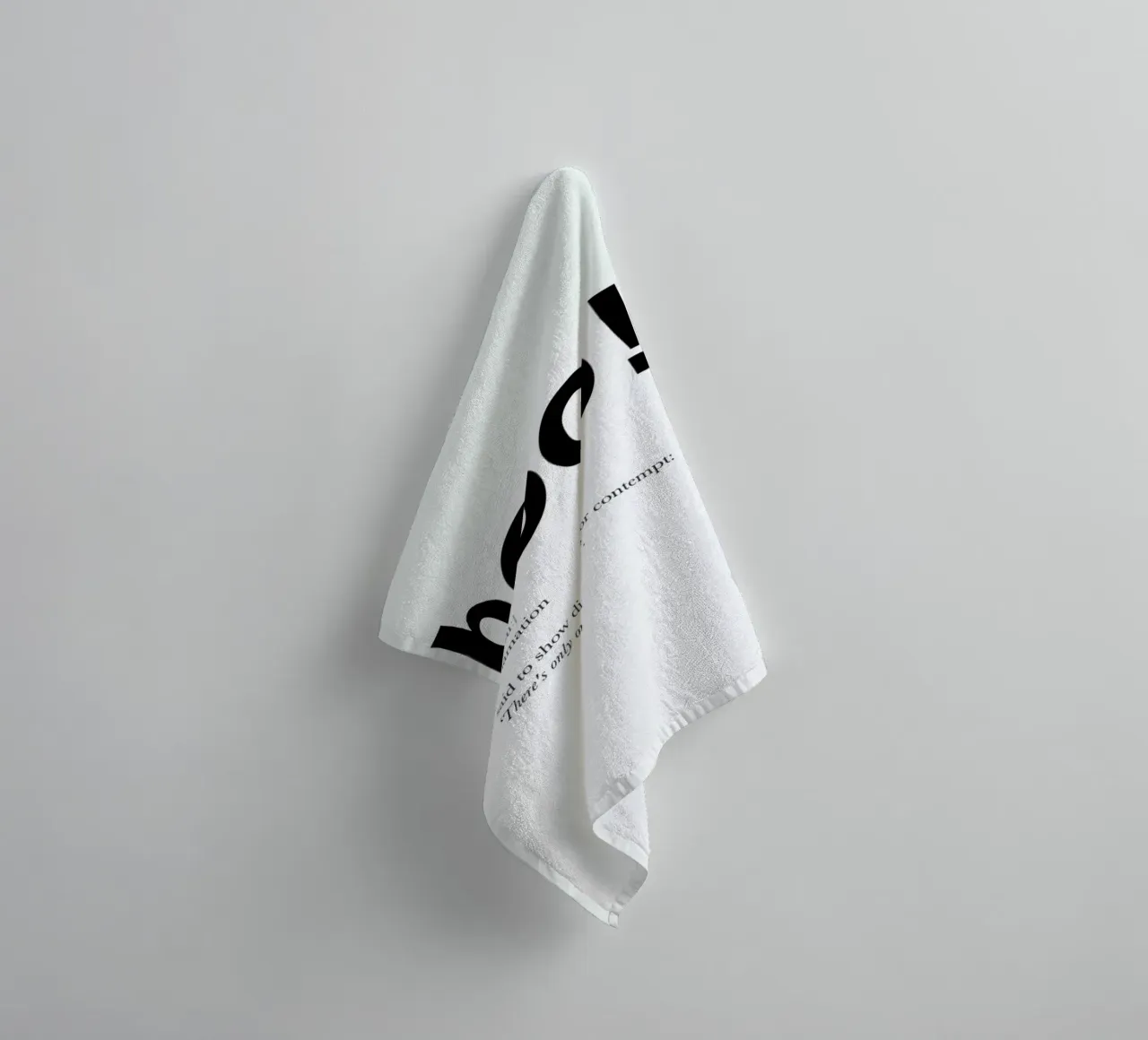 The boo interjection asciugamano da bagno da Matěj Kašpar Jirásek