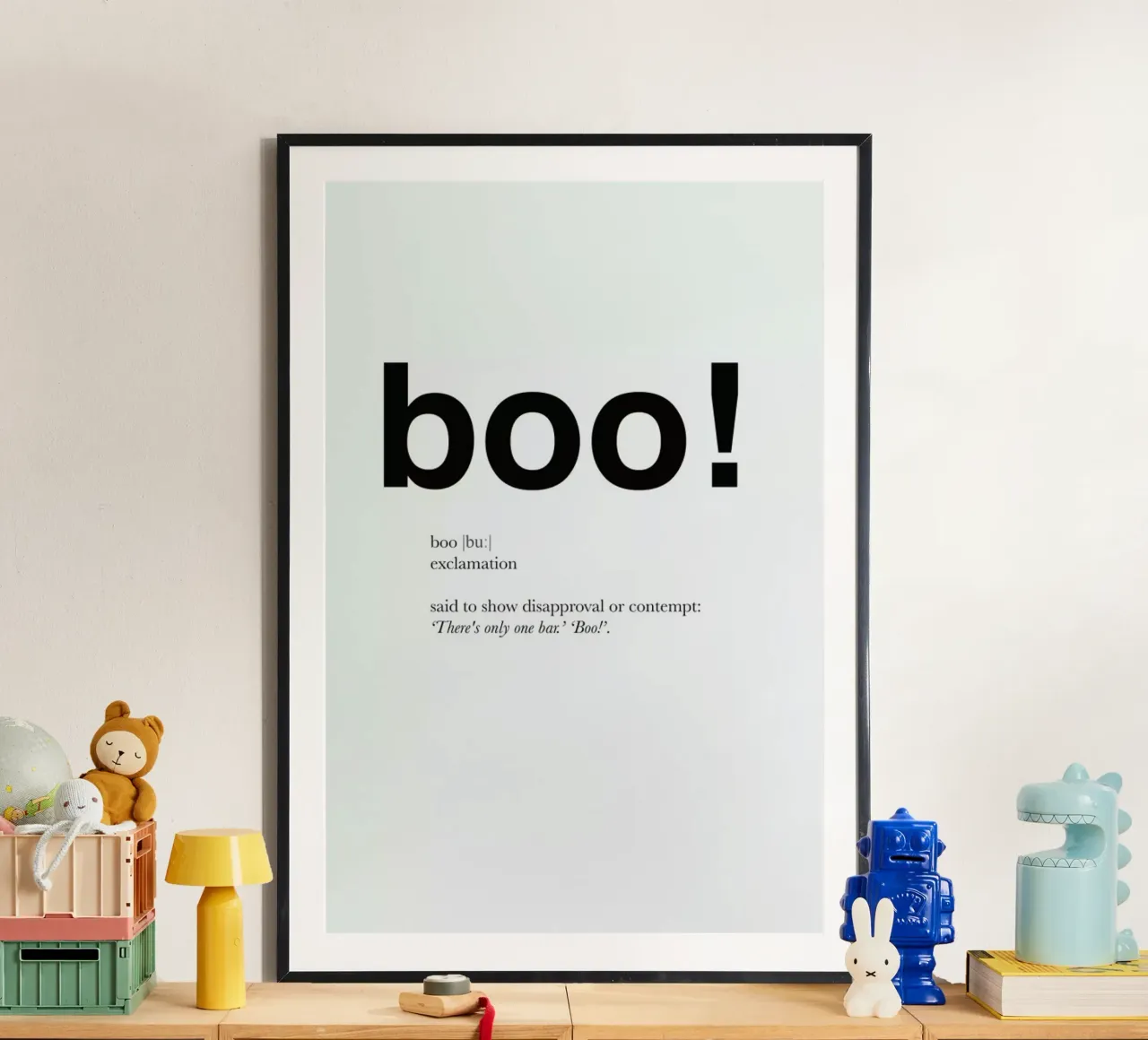 The boo interjection poster da Matěj Kašpar Jirásek