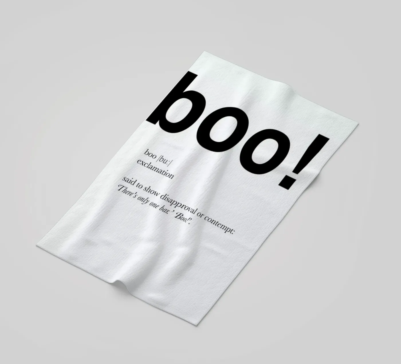 The boo interjection Strandtuch von Matěj Kašpar Jirásek