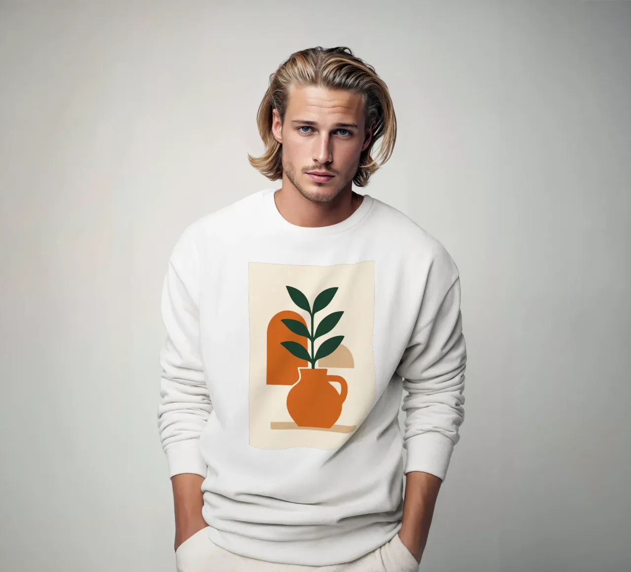 boho abstract flowers 2 felpa da LisaArtes