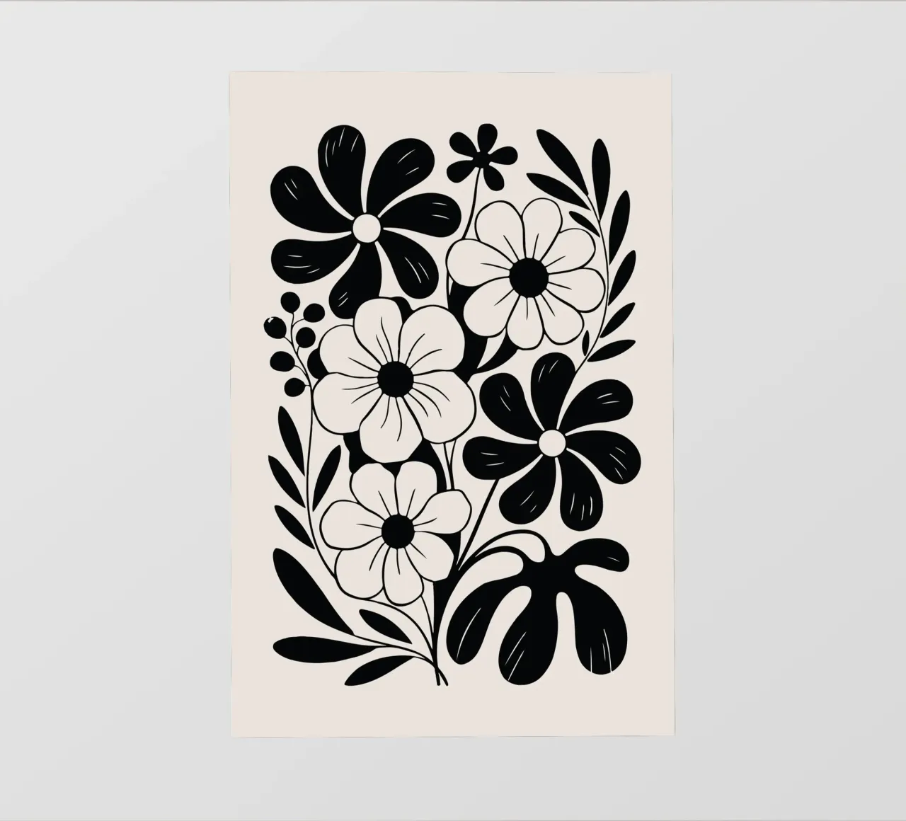 boho abstract flowers pellicola backlit da LisaArtes