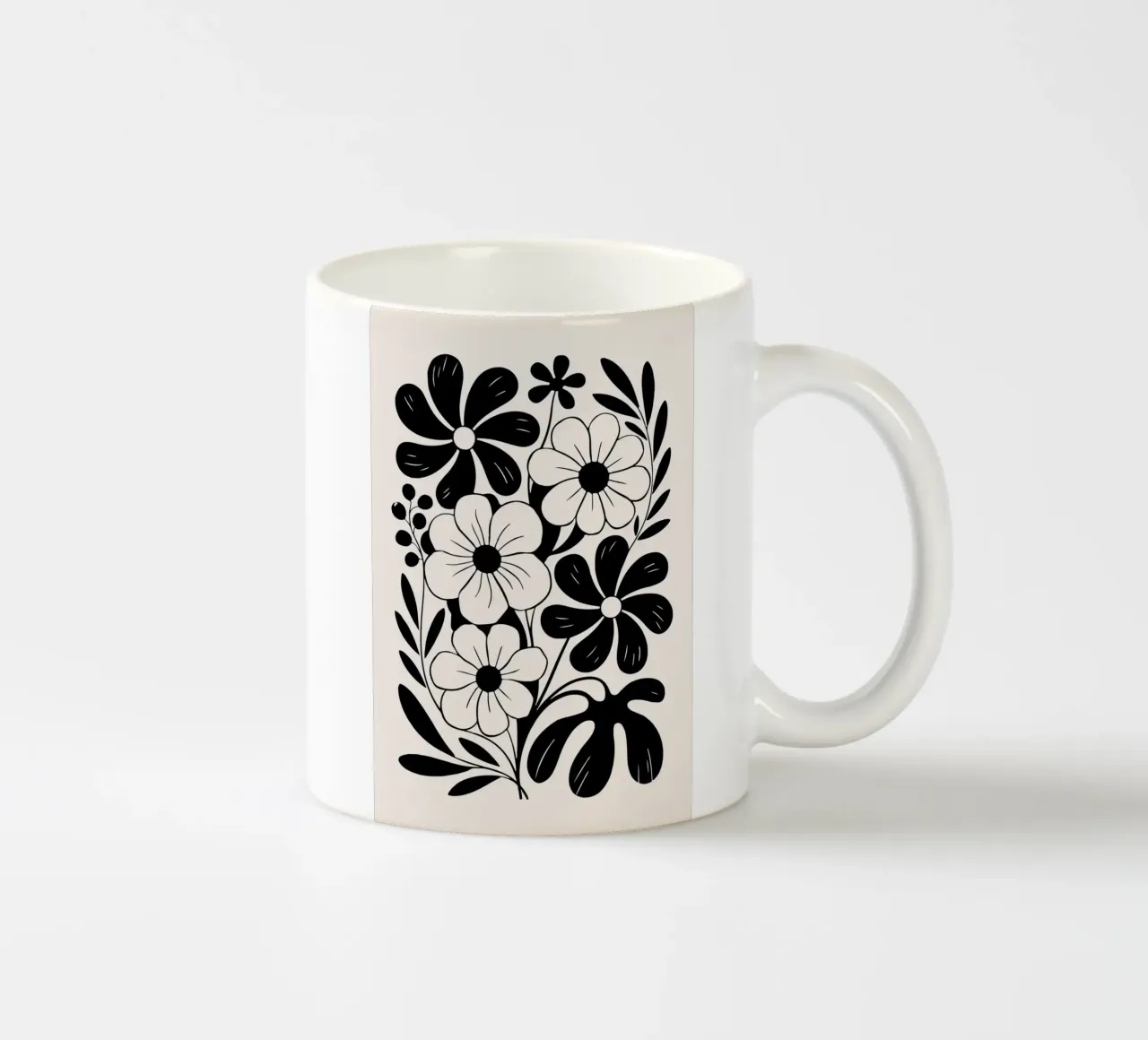 boho abstract flowers tazza in ceramica da LisaArtes
