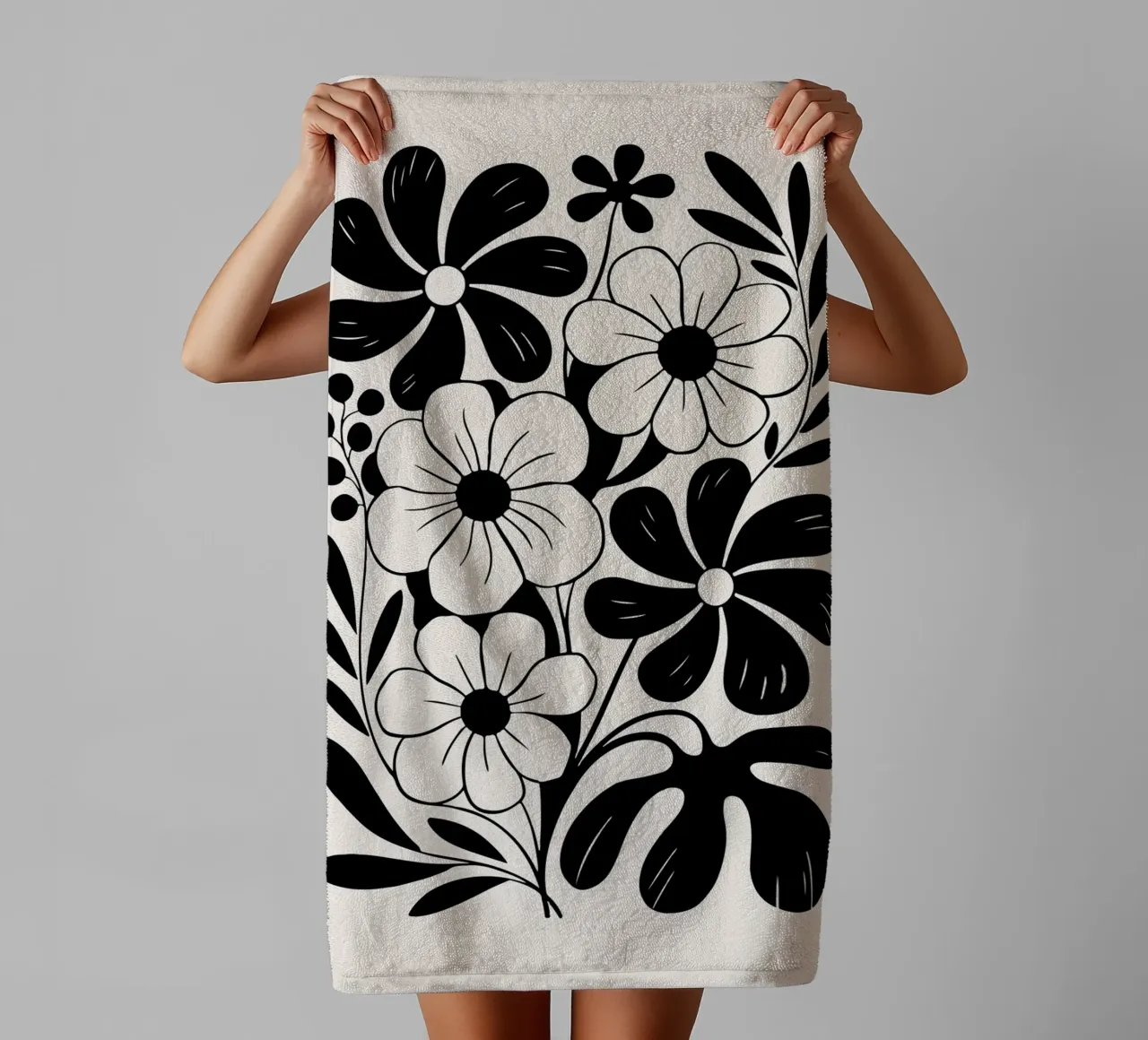 boho abstract flowers asciugamano da bagno da LisaArtes