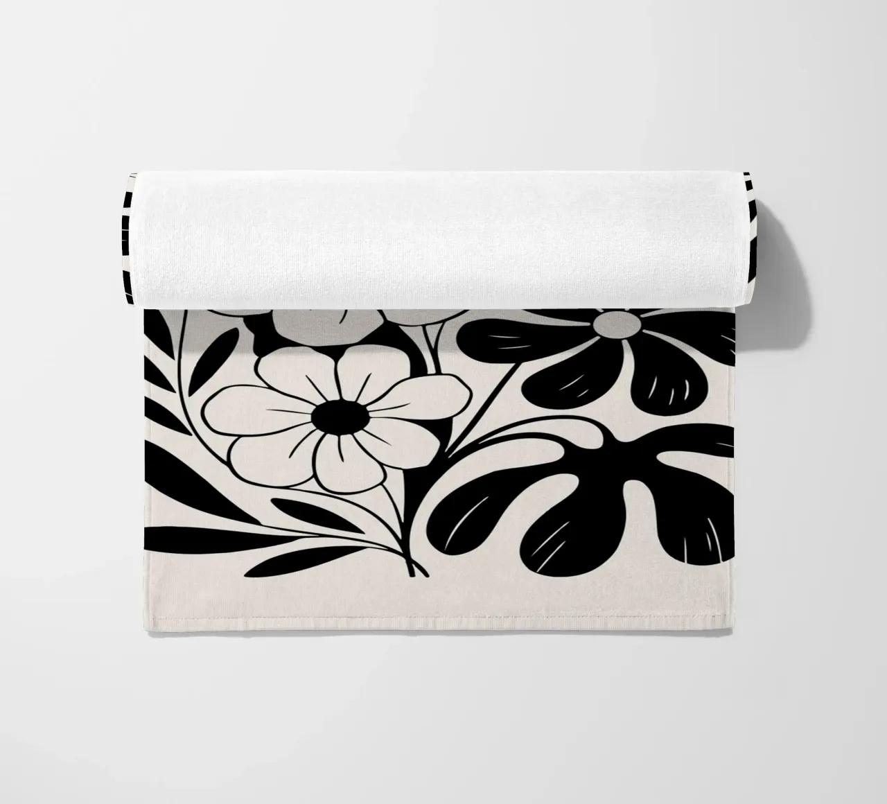 boho abstract flowers telo mare da LisaArtes