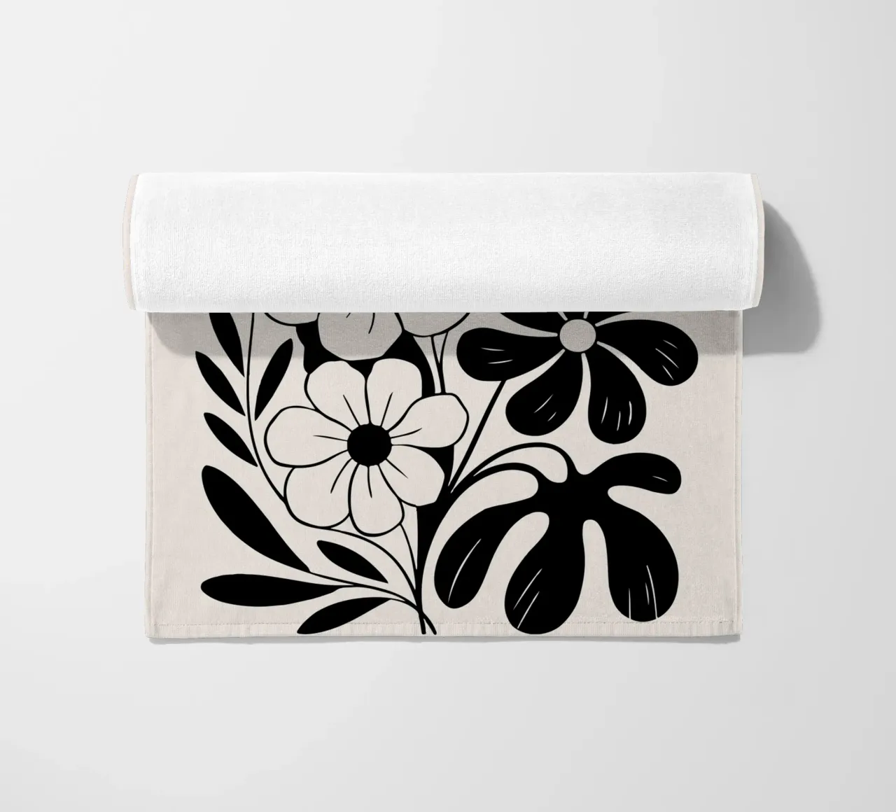 boho abstract flowers telo mare da LisaArtes