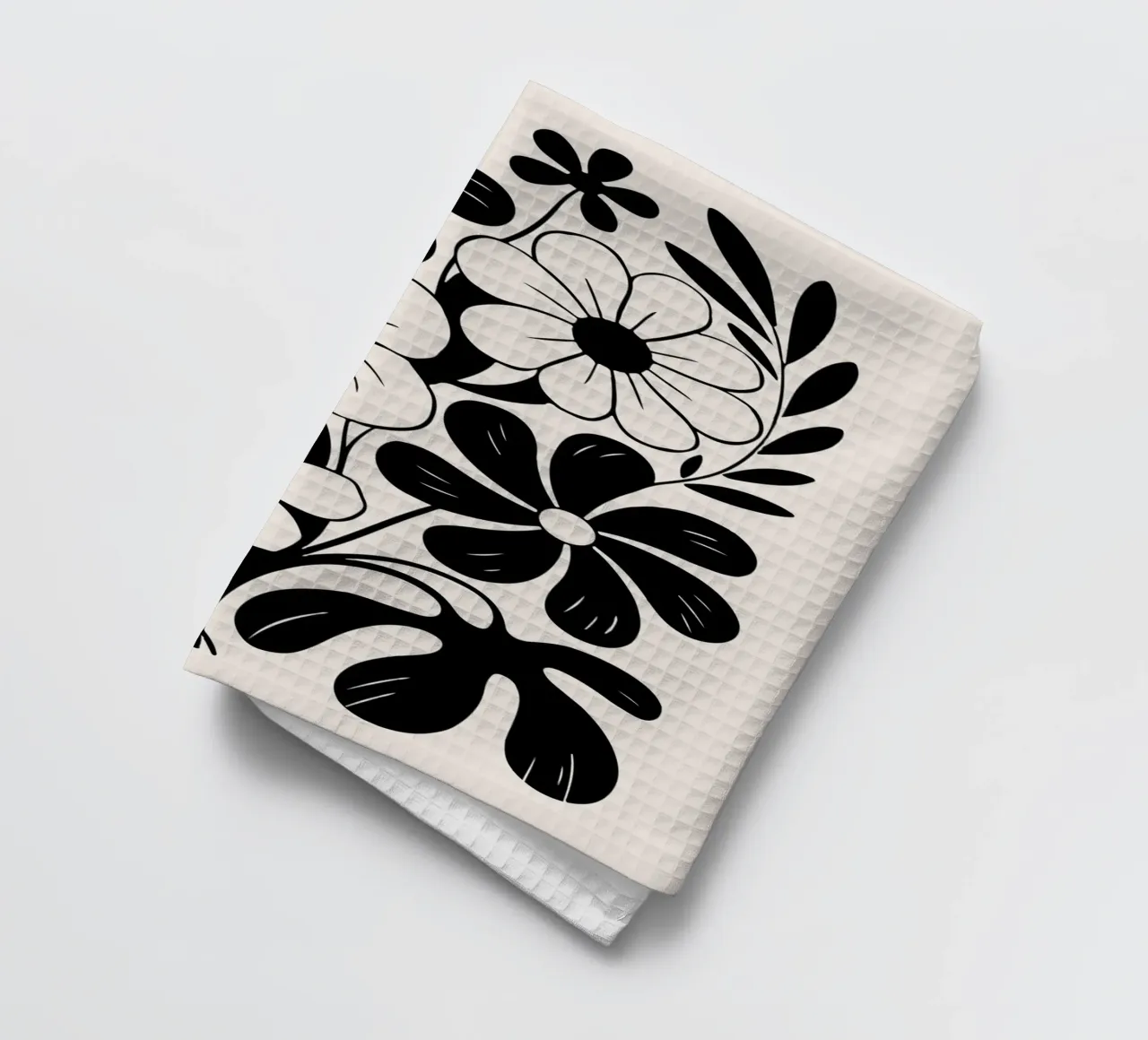 boho abstract flowers canovaccio da cucina da LisaArtes