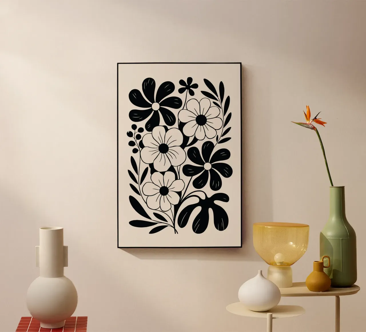 boho abstract flowers plexiglass da LisaArtes