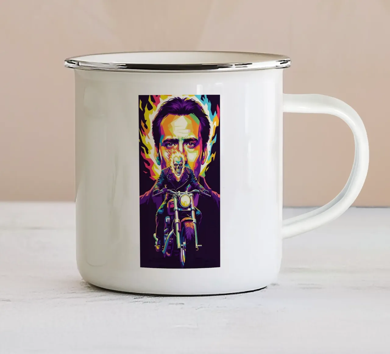 Ghost Rider - , Nicolas Cage #1 tazza in smalto da Hantamrata