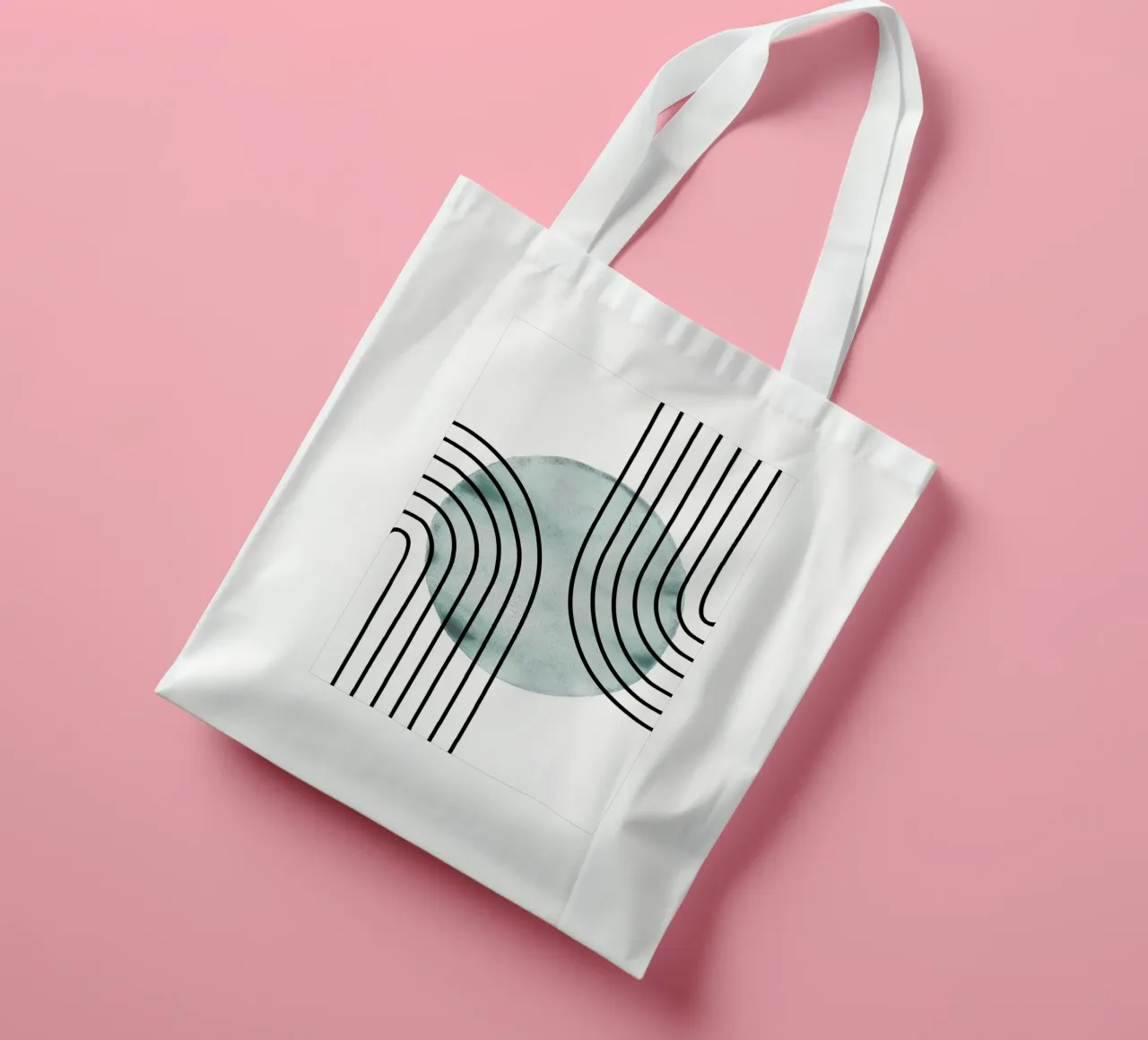 Mid Century Drop borsa in juta da BAINAI
