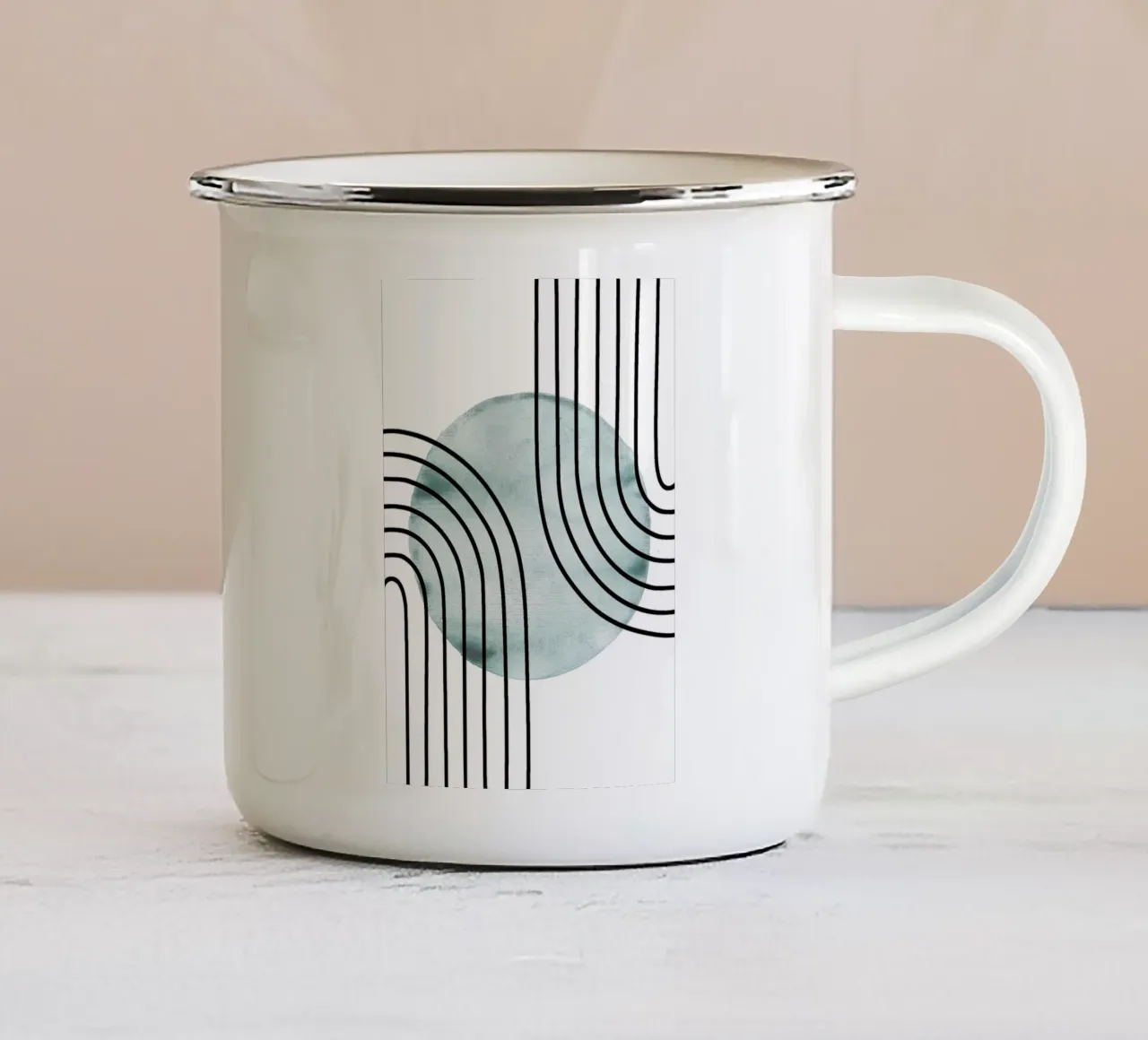 Mid Century Drop tazza in smalto da BAINAI