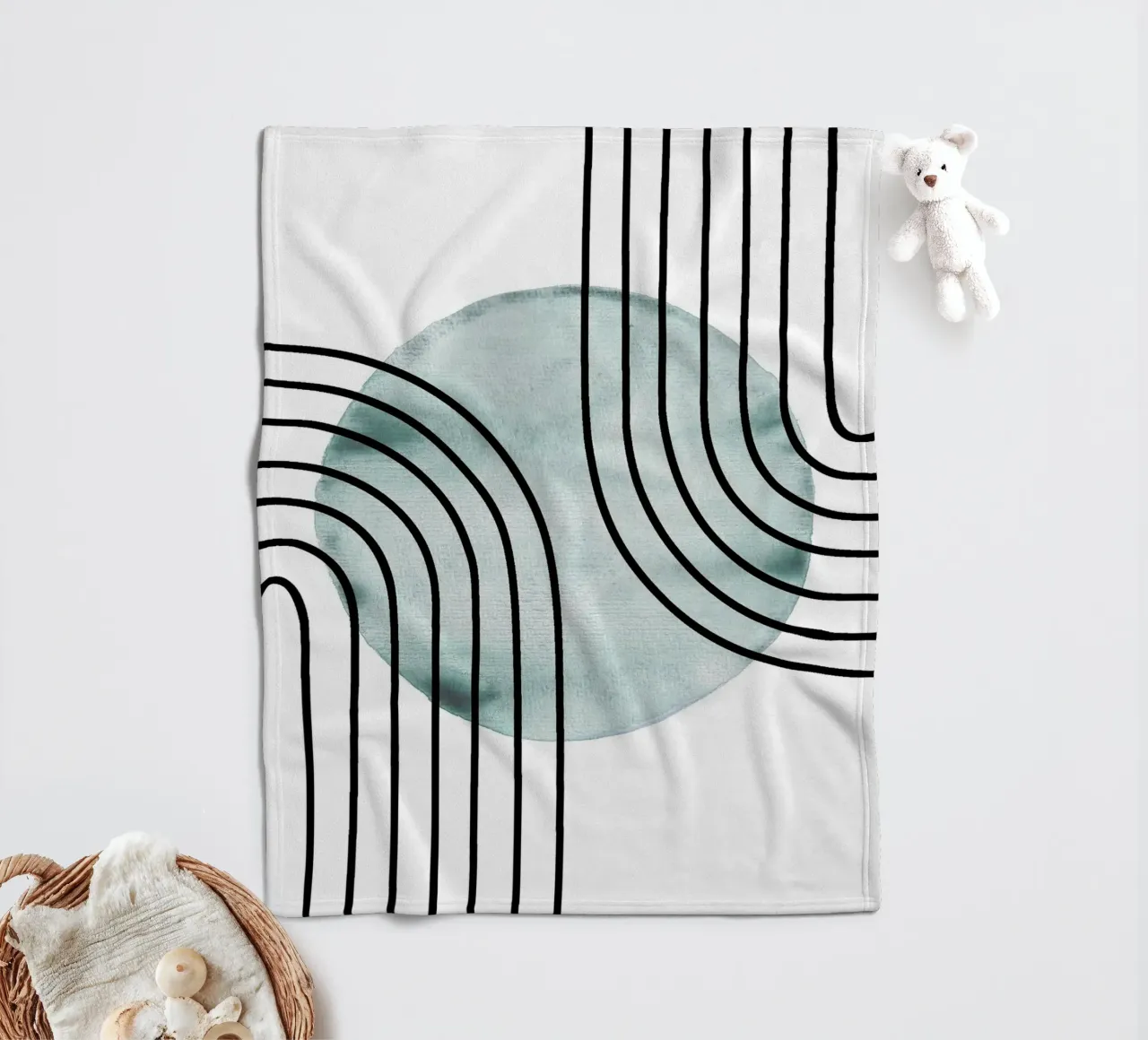 Mid Century Drop coperta in pile da BAINAI