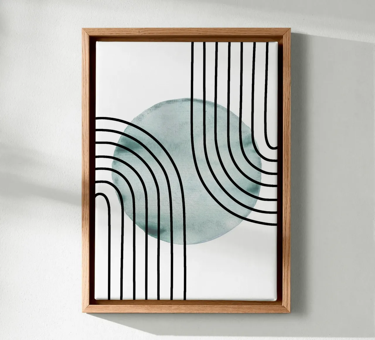 Mid Century Drop tela con Cornice a cassetta da BAINAI