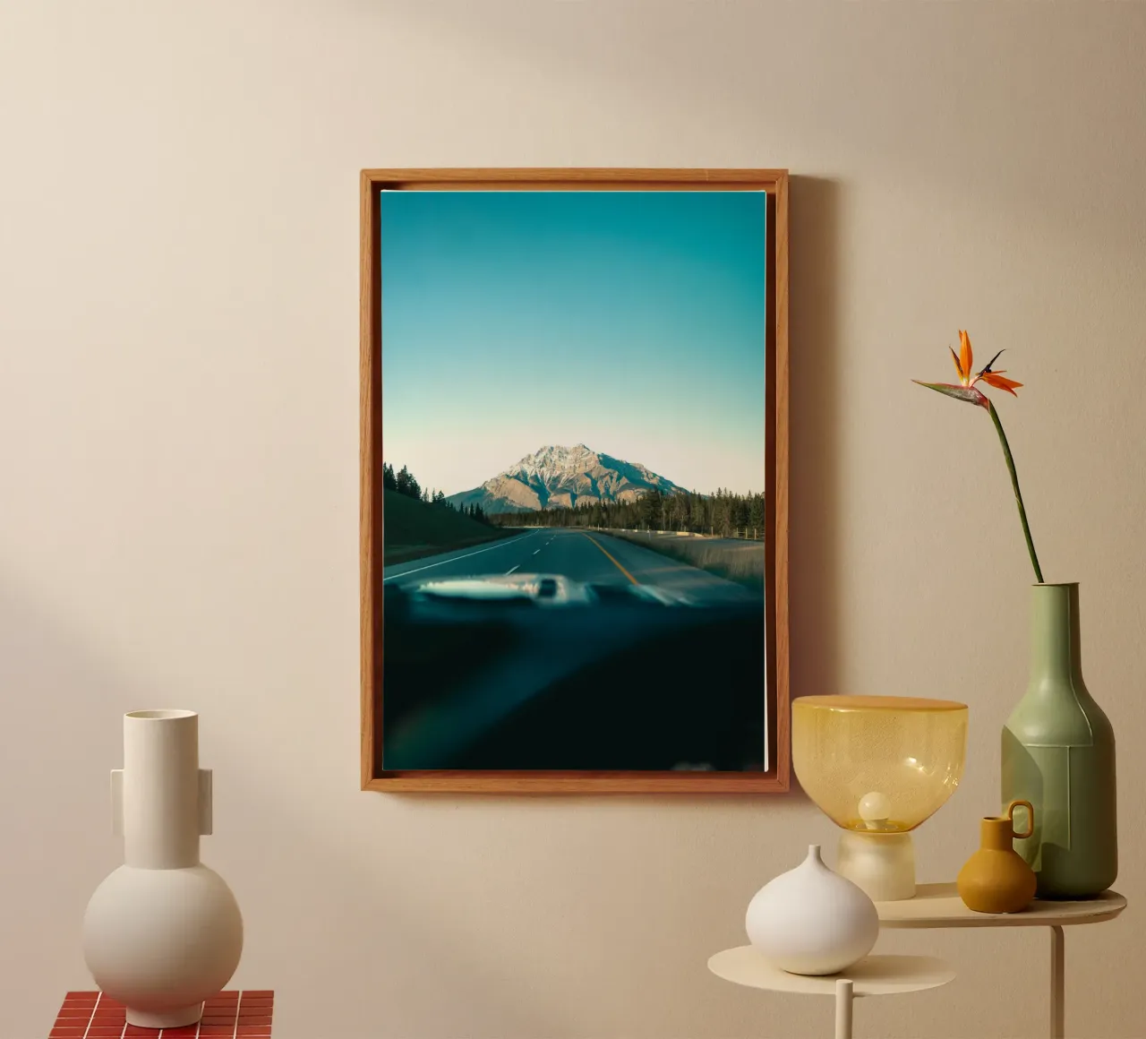 strada di montagna tela con Cornice a cassetta da Earthly Visions