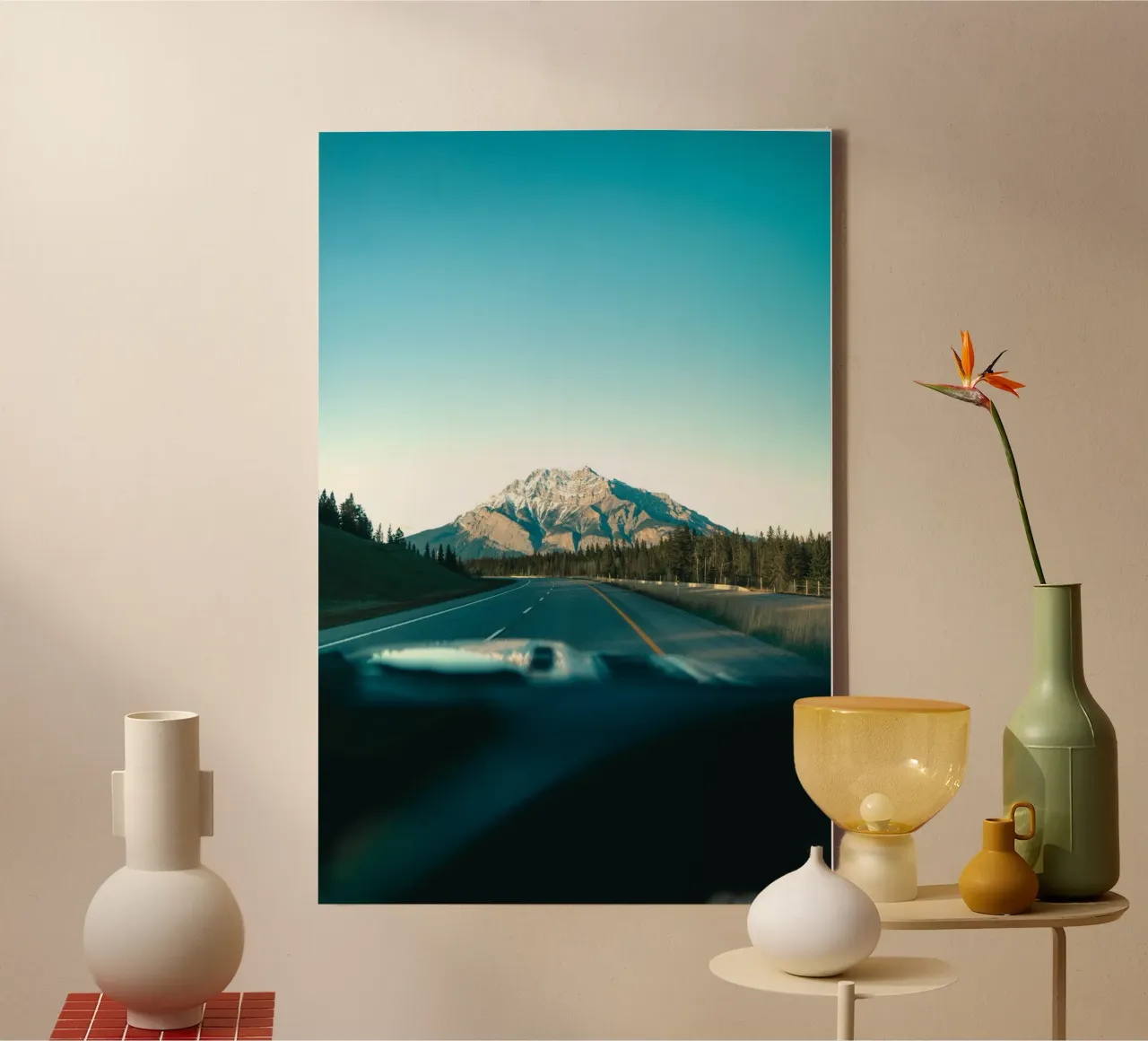strada di montagna tela con Cornice a cassetta da Earthly Visions