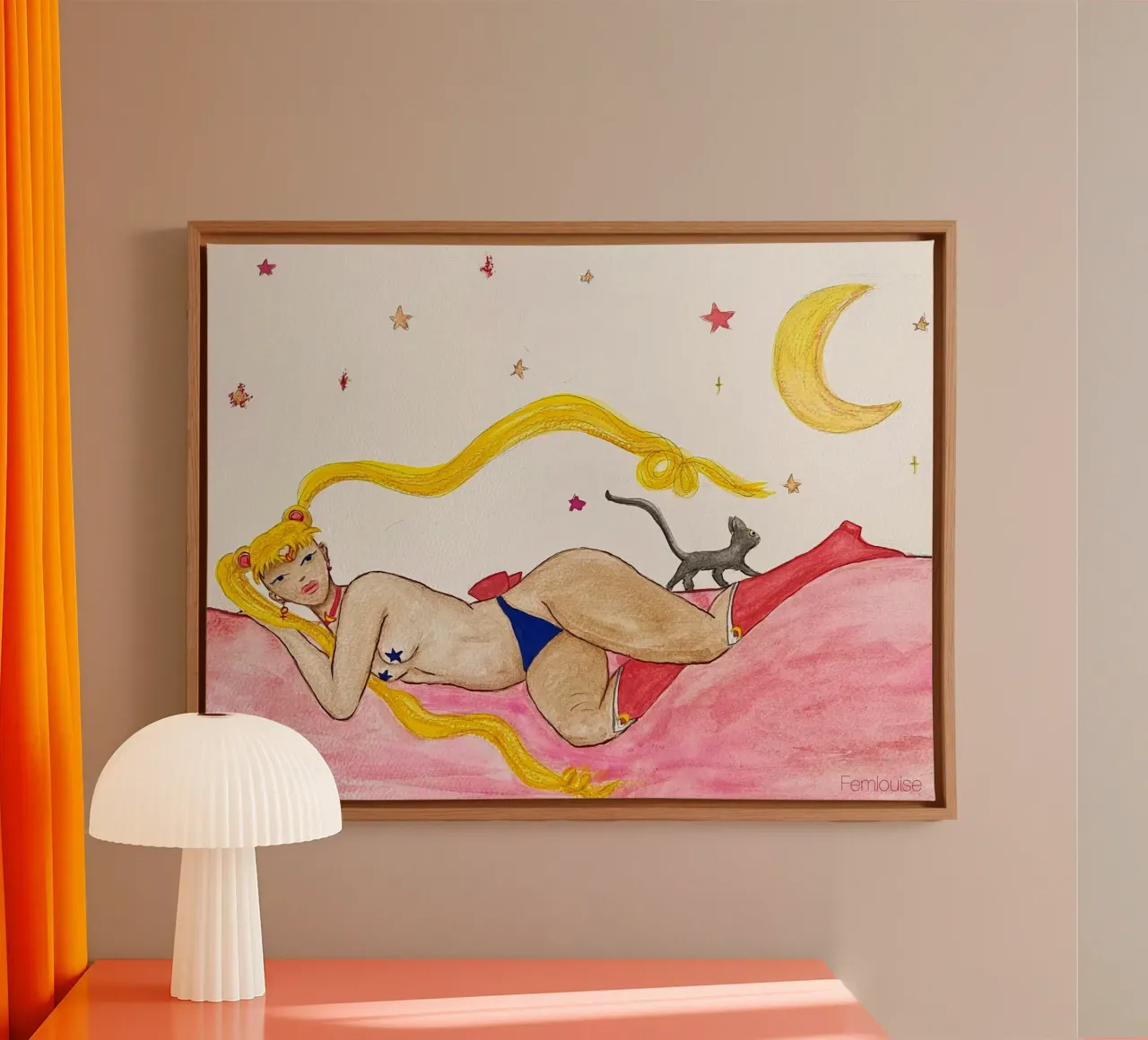 All grown up - Sailor Moon canvas with Floater frame by Femlouise.illustrations
