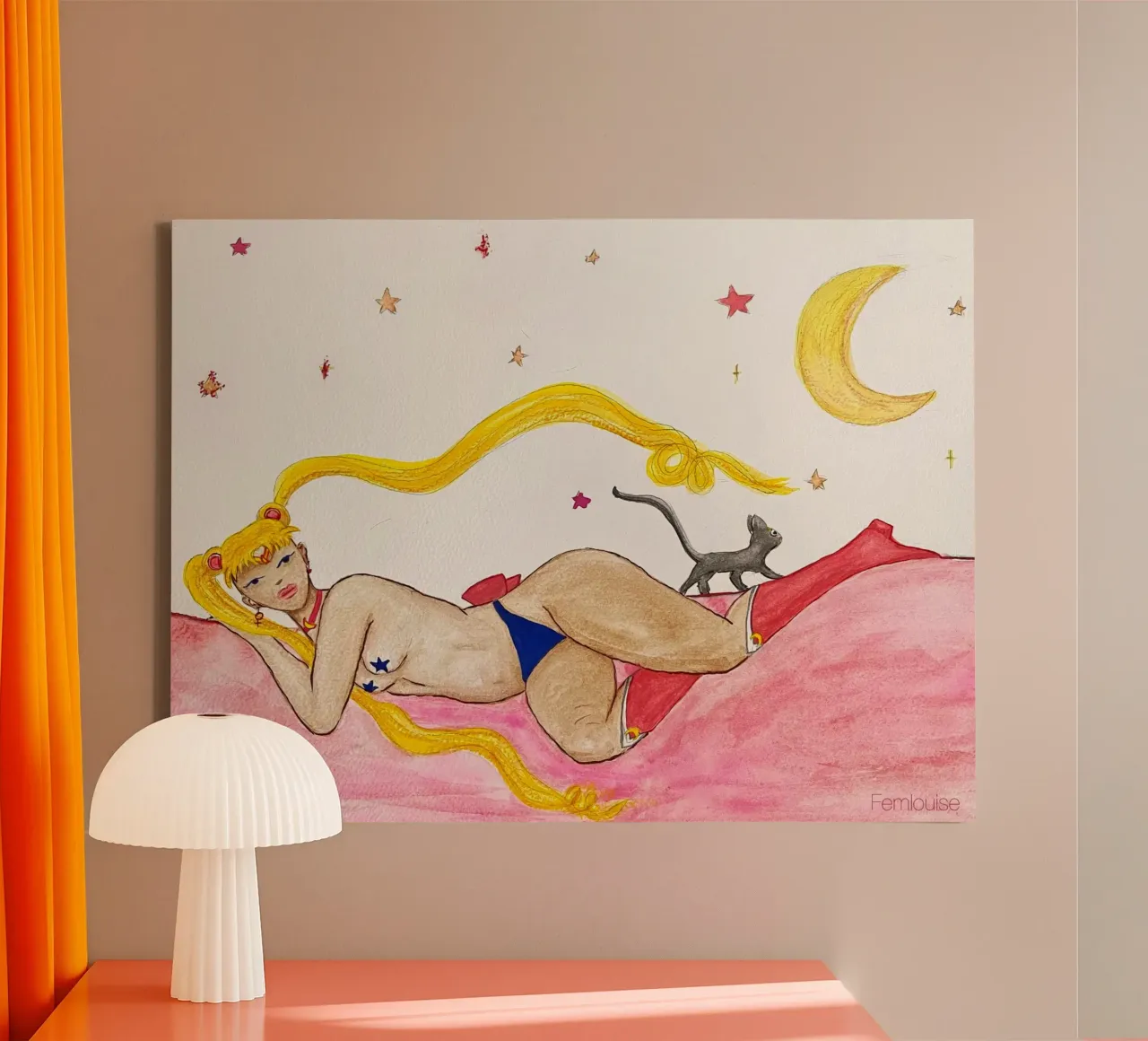 All grown up - Sailor Moon canvas with Floater frame by Femlouise.illustrations