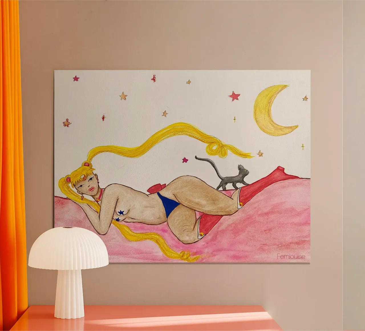 All grown up - Sailor Moon poster con telaio in alluminio da Femlouise.illustrations
