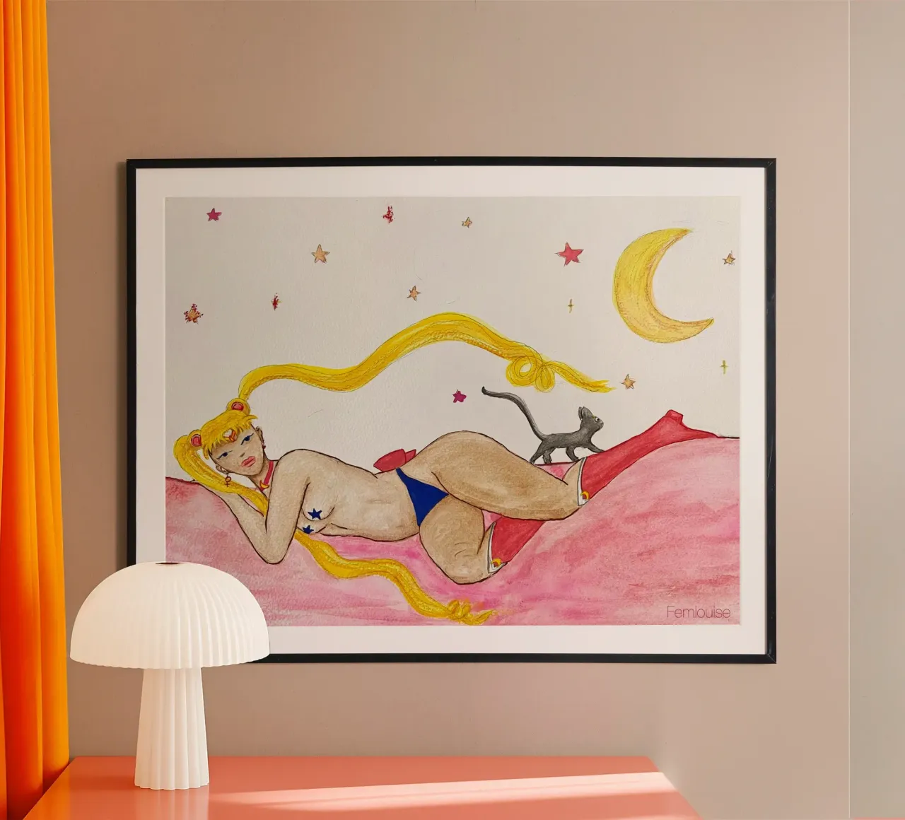All grown up - Sailor Moon poster con telaio in alluminio da Femlouise.illustrations