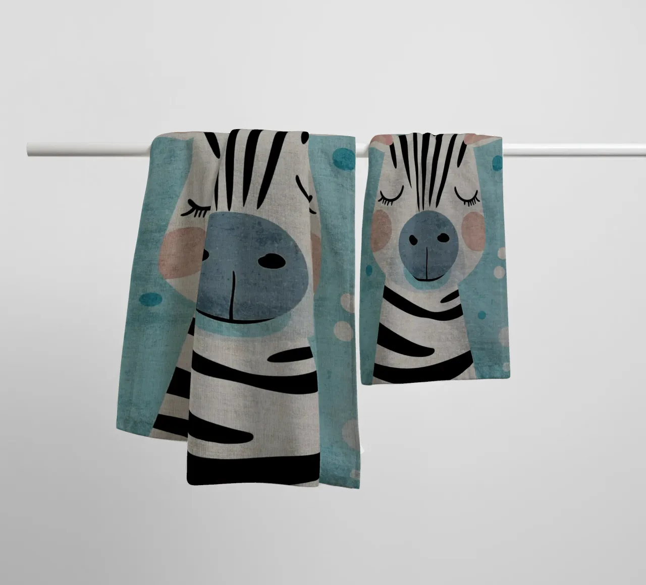 animale zebra asciugamano da bagno da Courtney Ohling