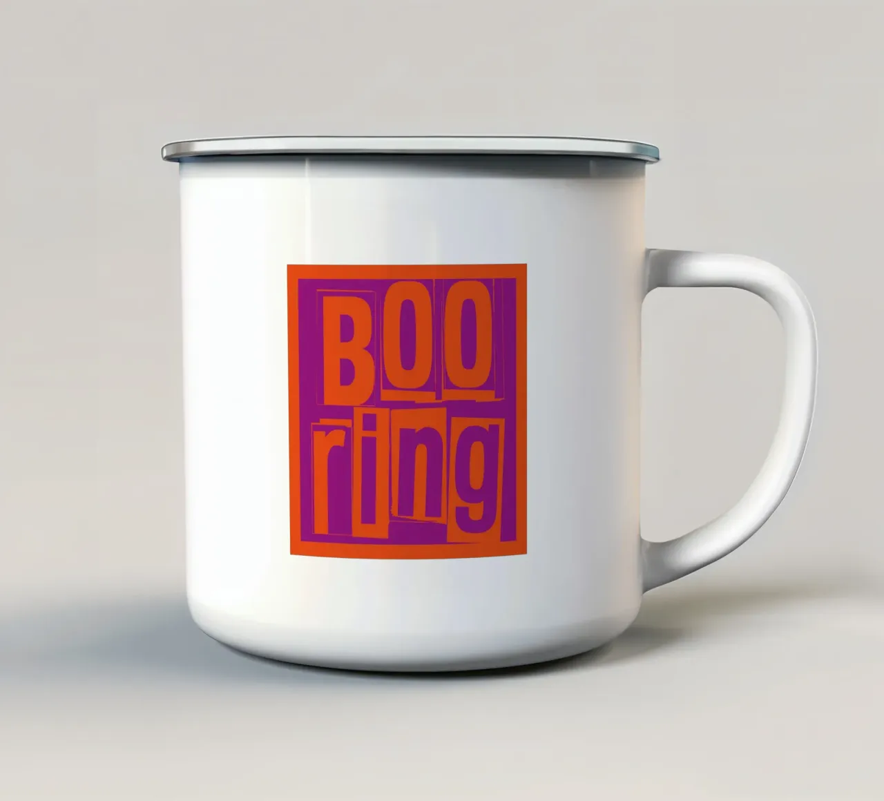Boring tazza in smalto da Flo Klein
