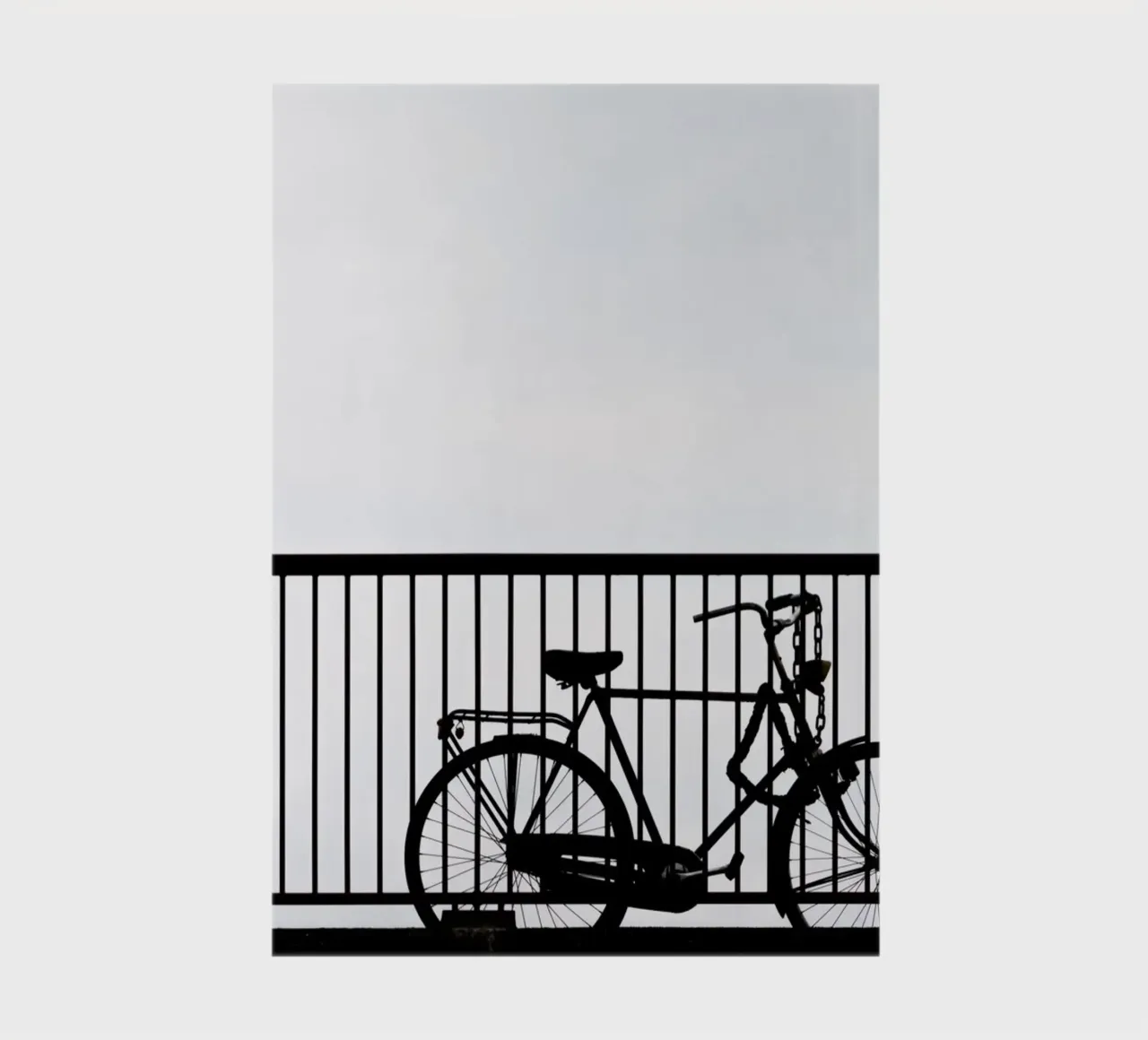 Bycicle on the bridge notebook by anderm
