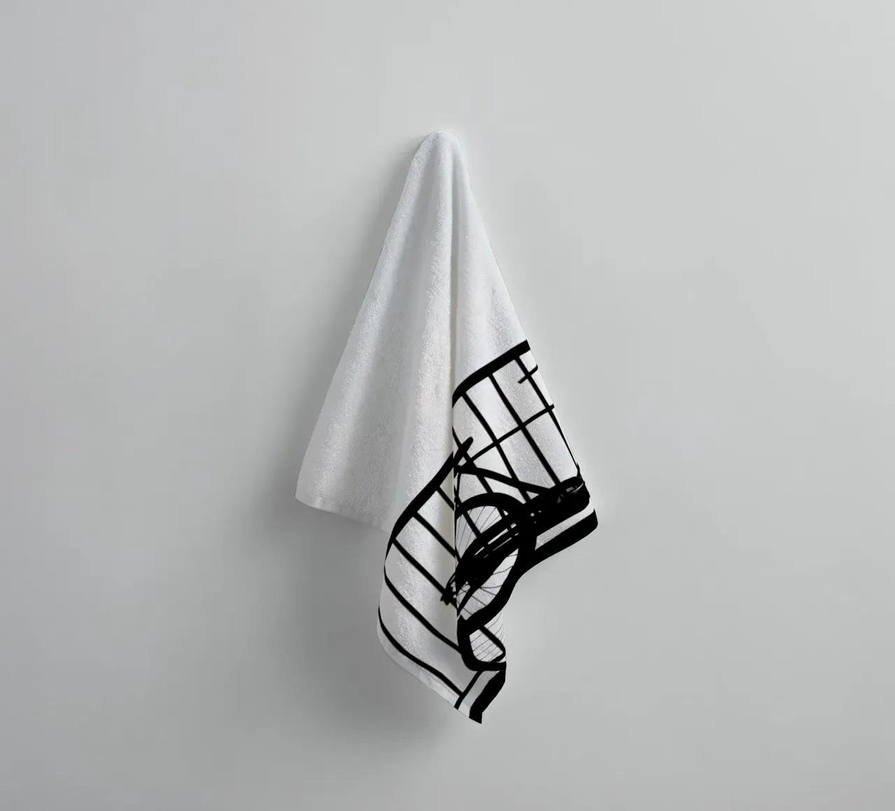 Bycicle on the bridge towel by anderm