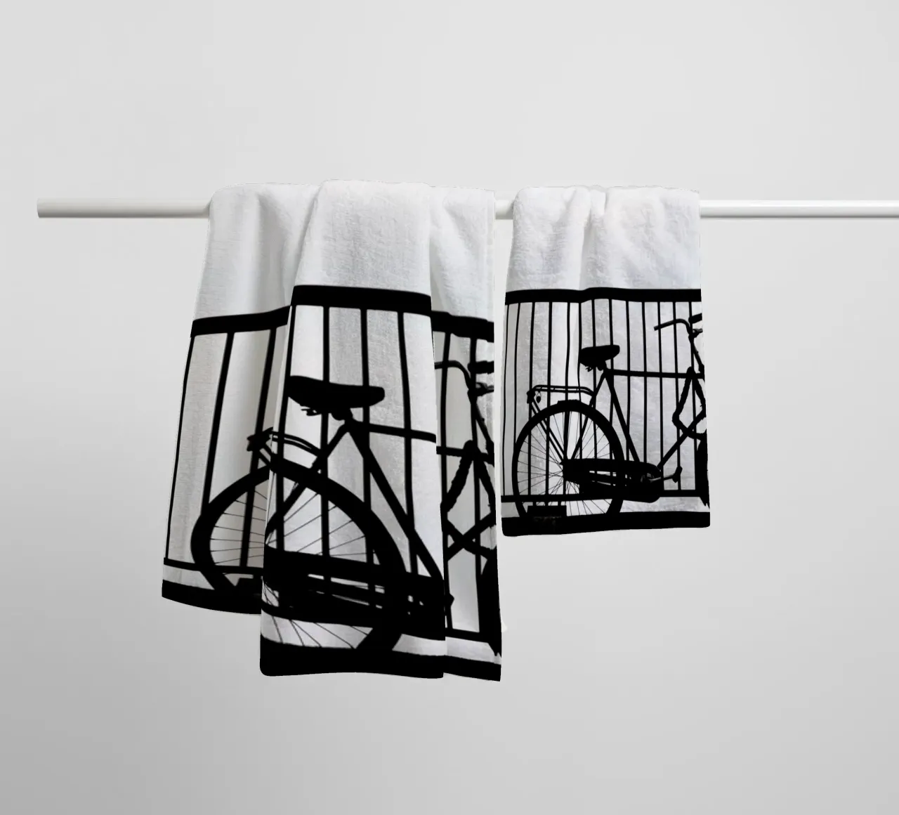 Bycicle on the bridge towel by anderm