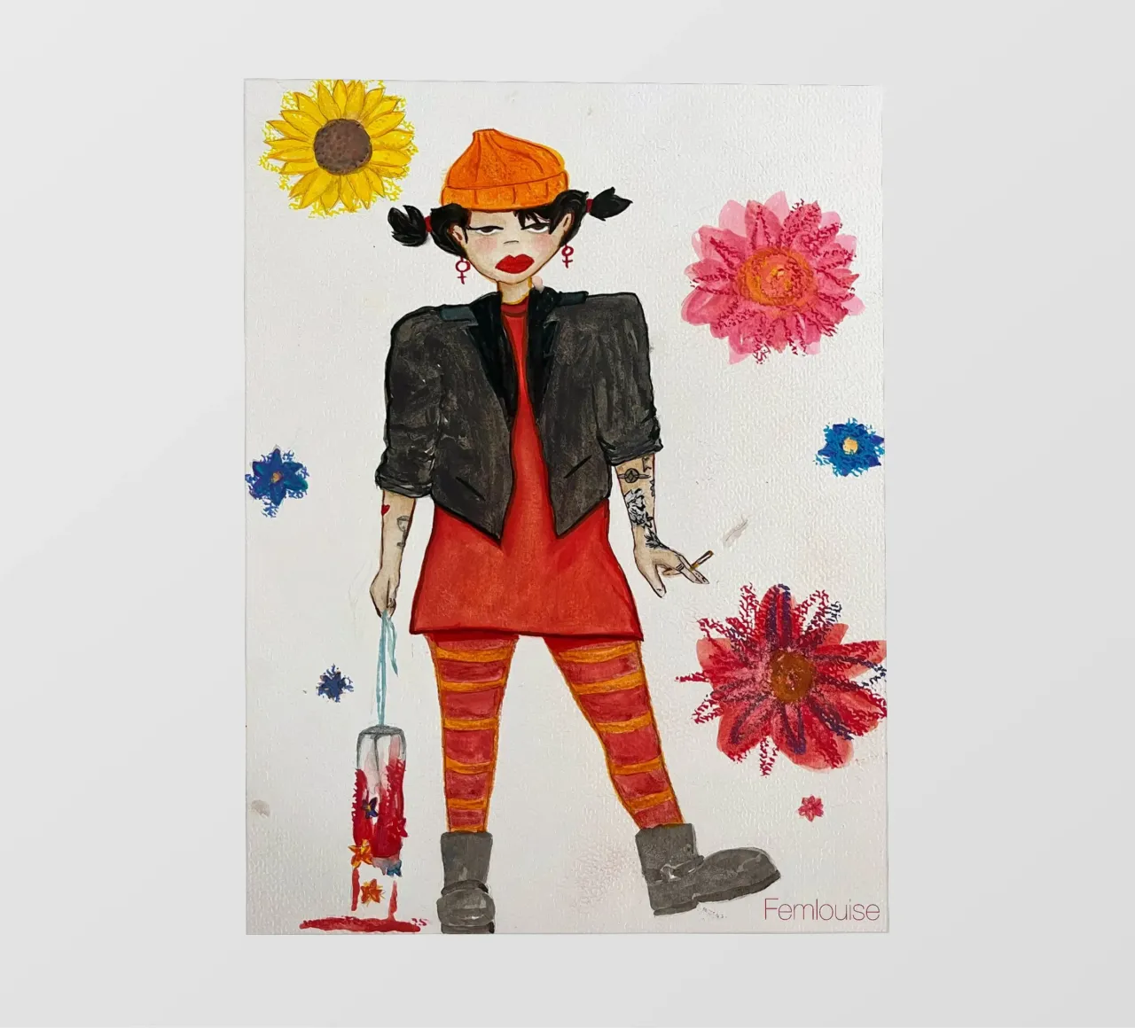All grown up - Spinelli pellicola backlit da Femlouise.illustrations