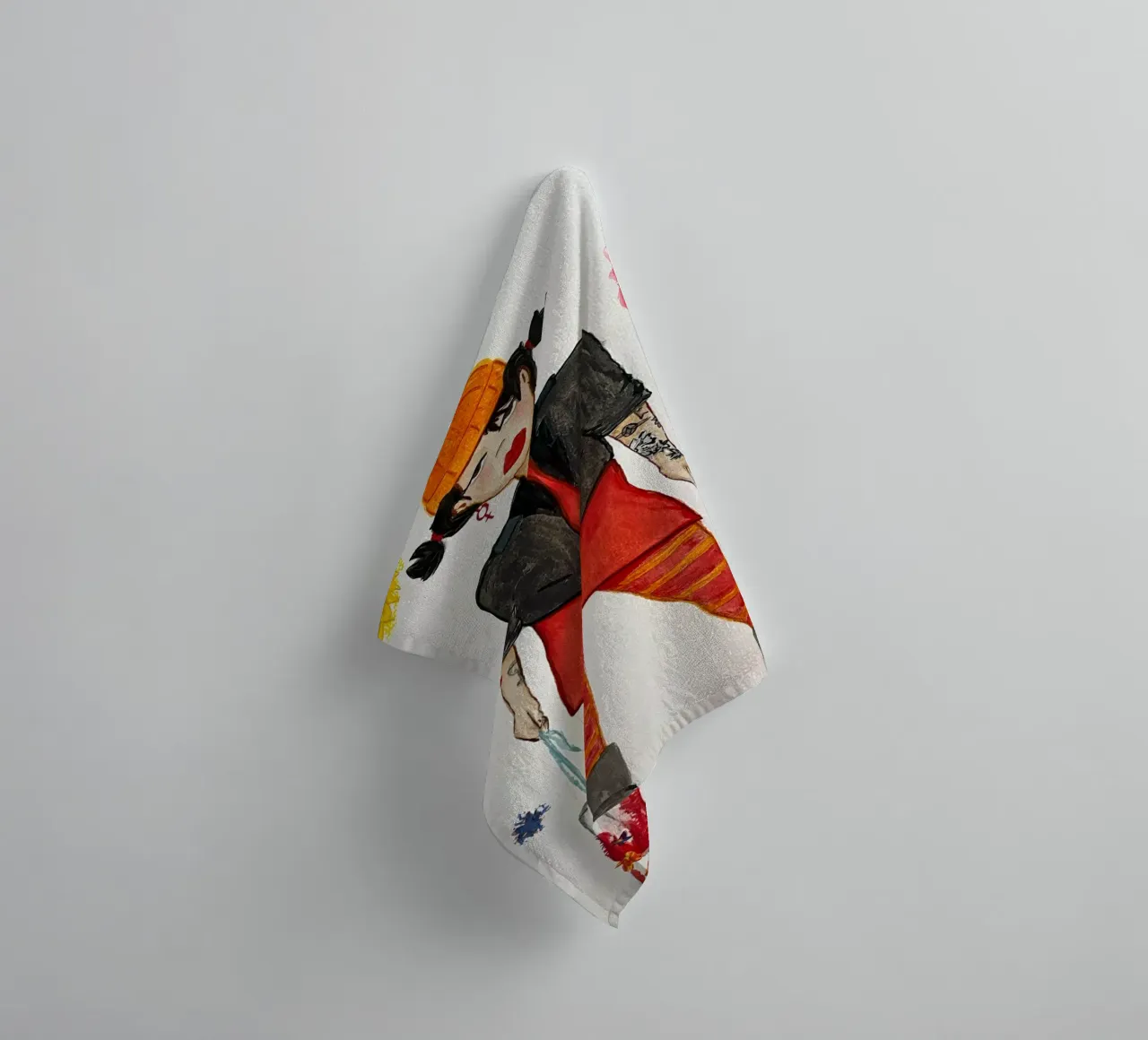 All grown up - Spinelli asciugamano da bagno da Femlouise.illustrations