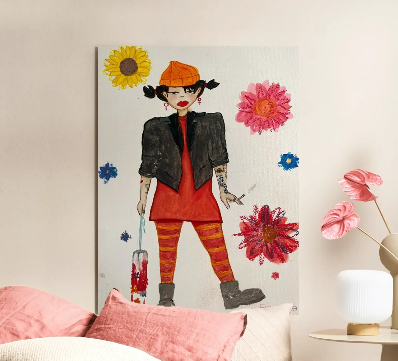 All grown up - Spinelli alluminio dibond da Femlouise.illustrations
