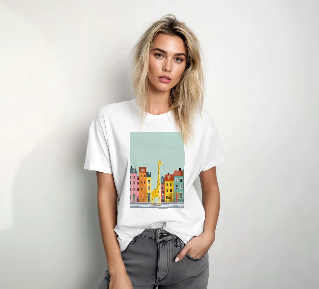 The Curious Giraffe t-shirt da Kiara