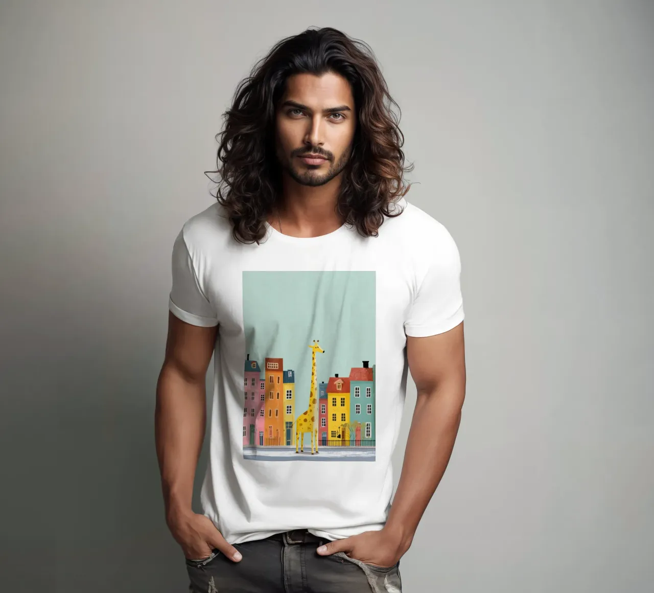 The Curious Giraffe t-shirt da Kiara