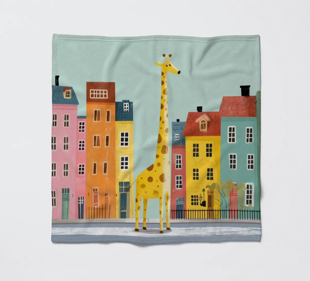 The Curious Giraffe coperta in pile da Kiara