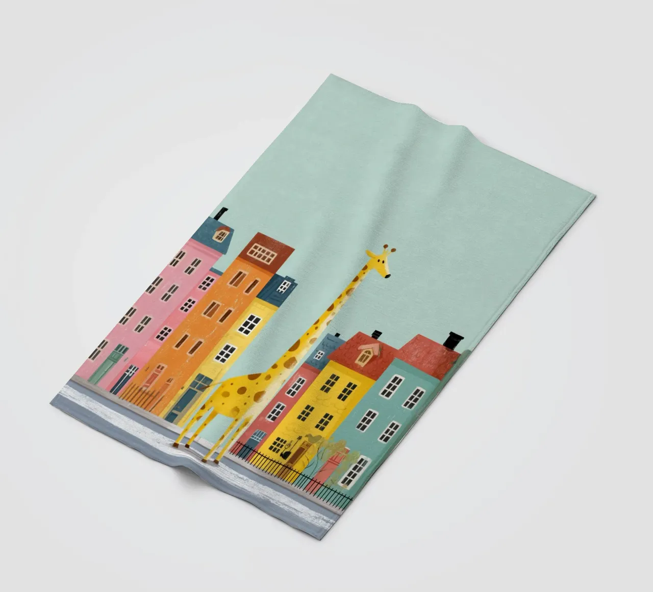 The Curious Giraffe coperta in pile da Kiara