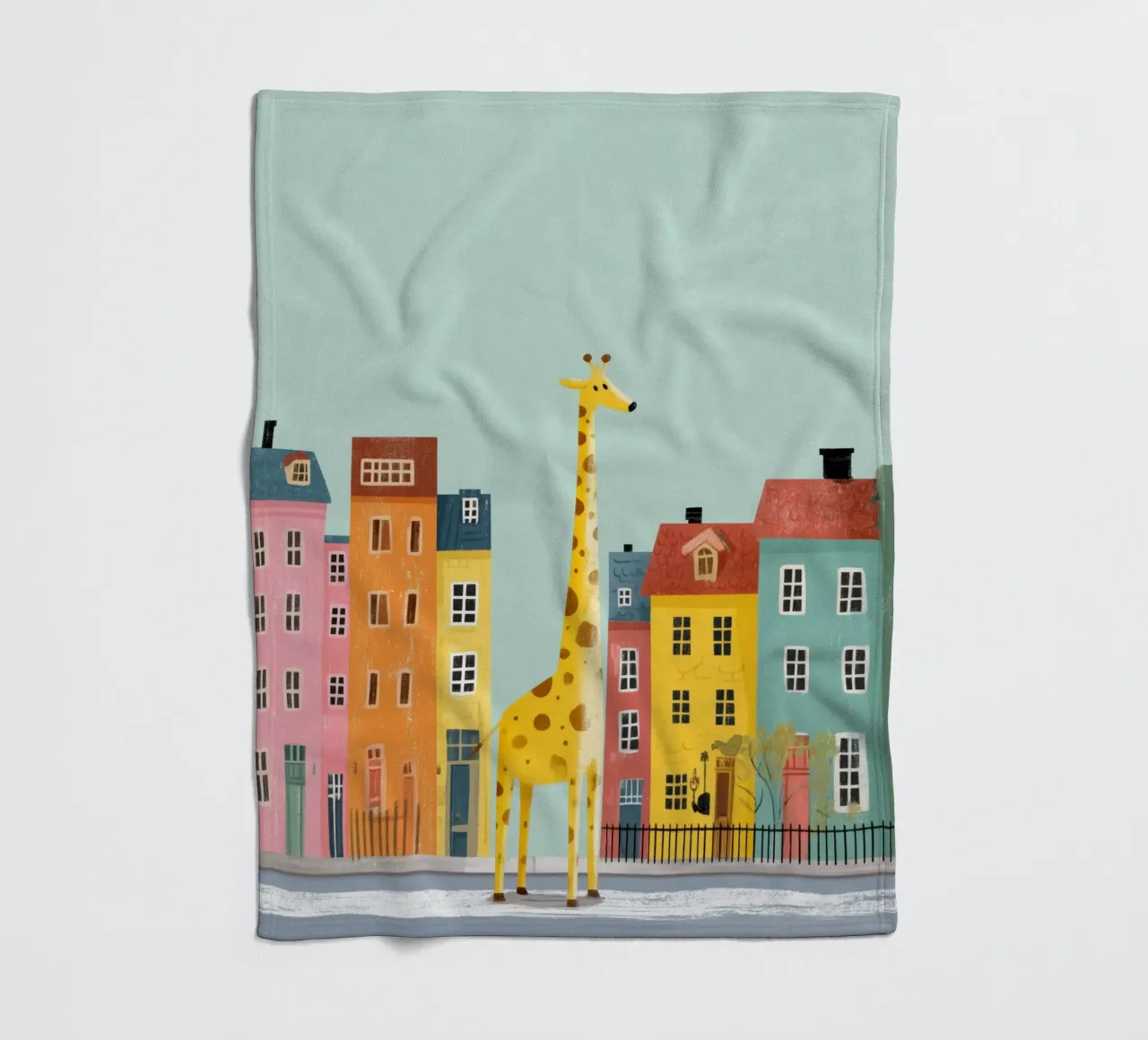 The Curious Giraffe coperta in pile da Kiara