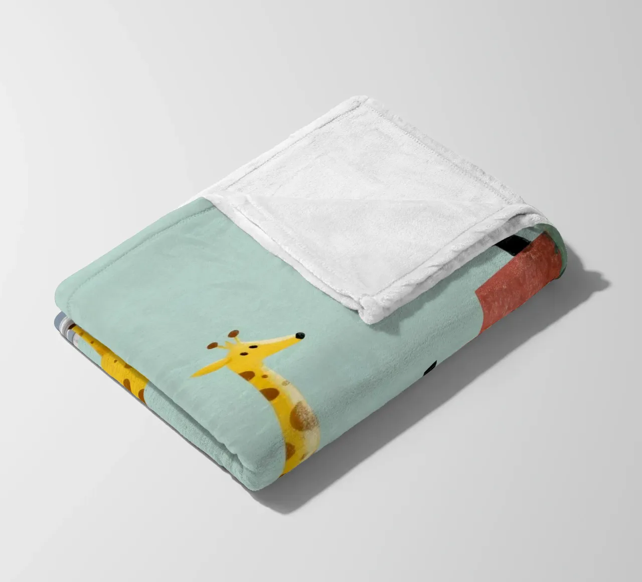 The Curious Giraffe coperta in pile da Kiara
