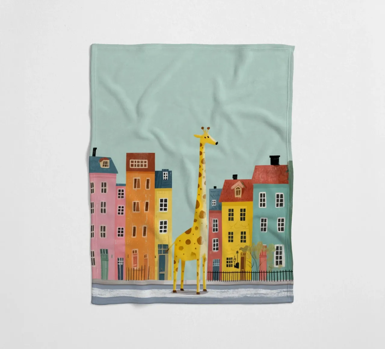 The Curious Giraffe coperta in pile da Kiara