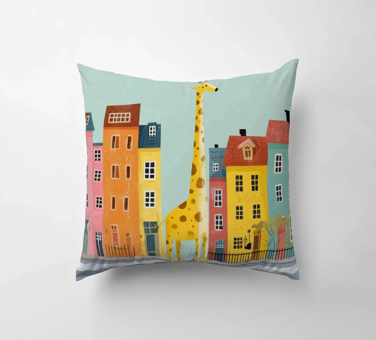 The Curious Giraffe cuscino da Kiara