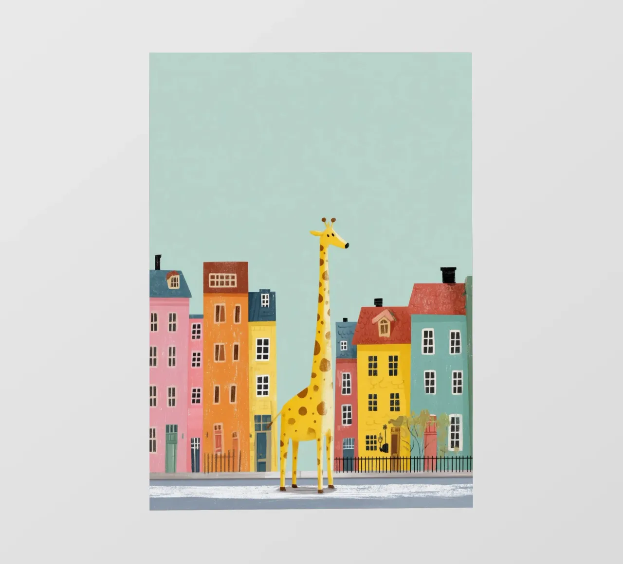 The Curious Giraffe telo in pvc da Kiara